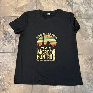 Black Mordor Fun Run T-Shirt